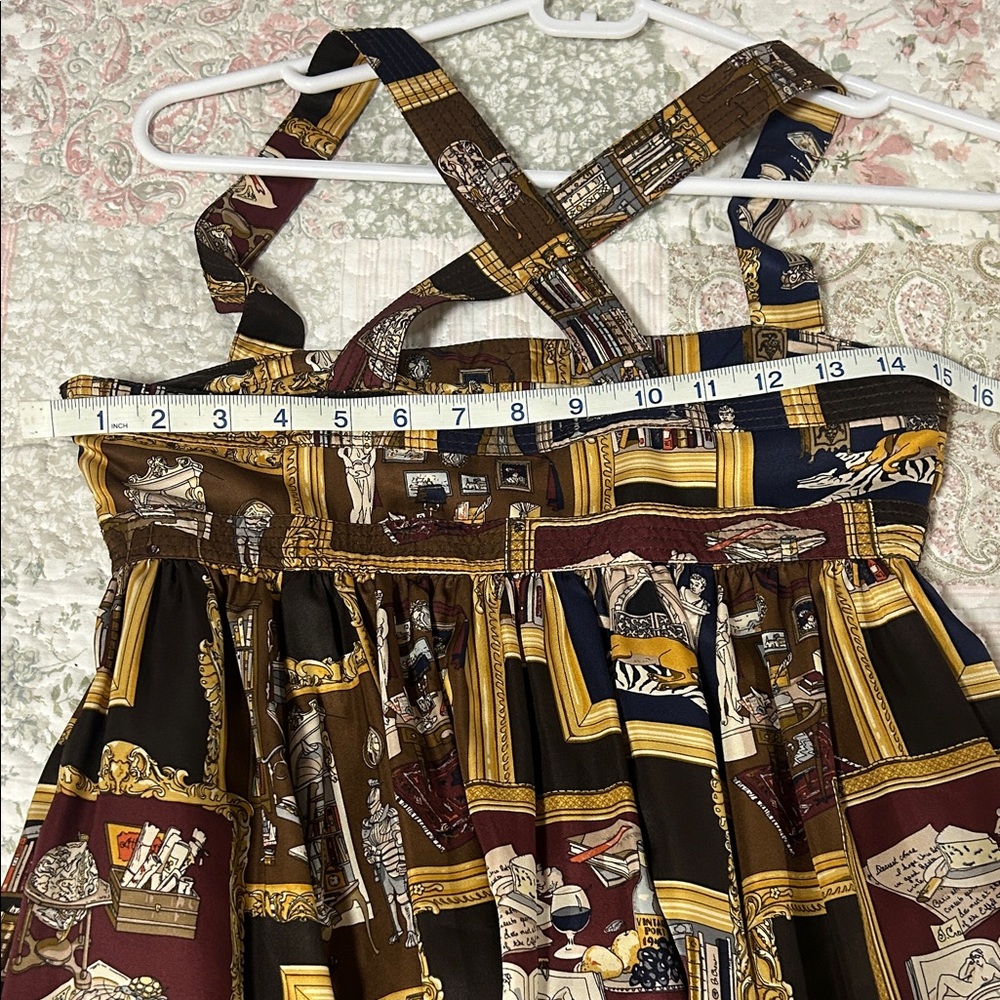 Vintage J. Crew Collection Silk Library Dress Rare! Retro Size 2 - Picture 10 of 16